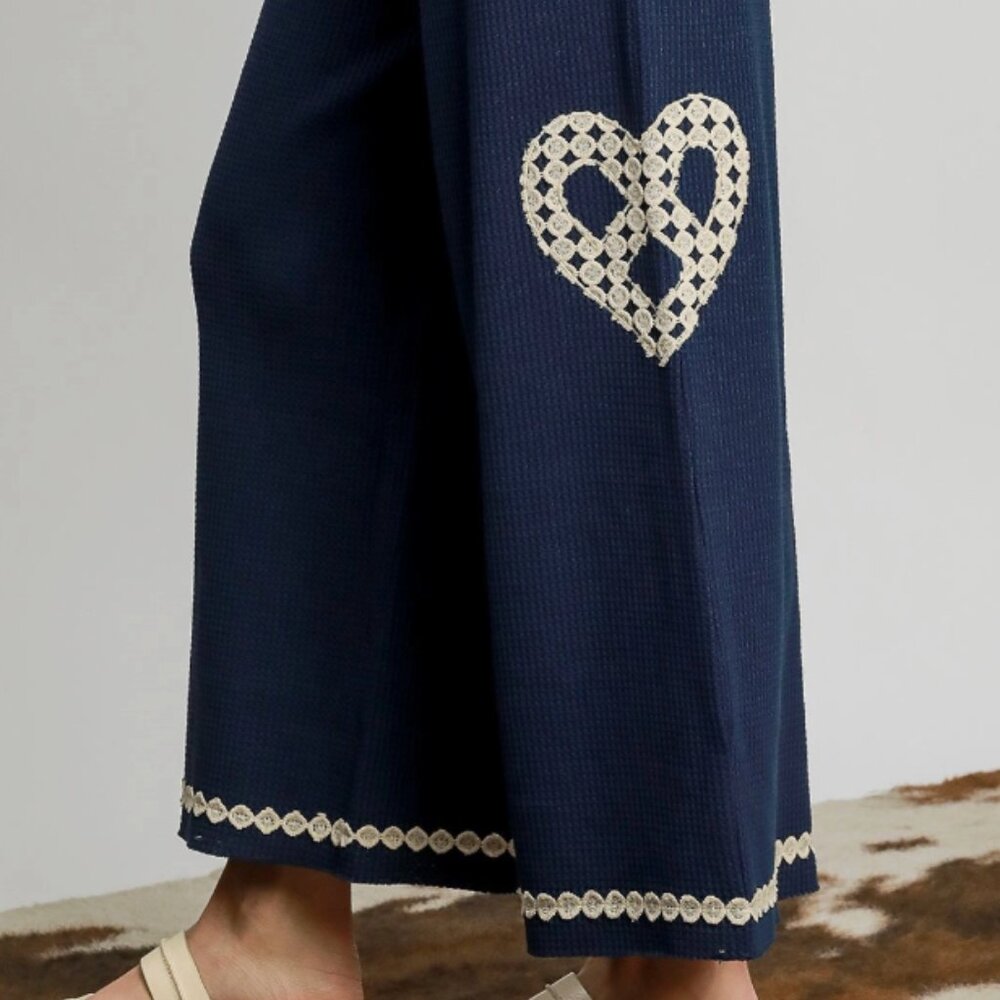 278.Womens Waffle Knit Top & Pants Set - Picture 4 of 4